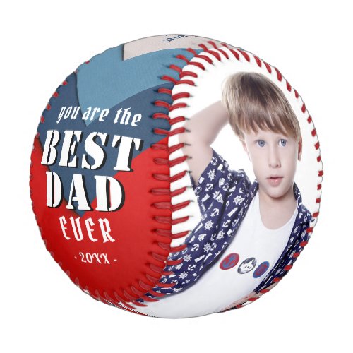 You are Best Dad 2 Photo Collage Fathers Day  Baseball