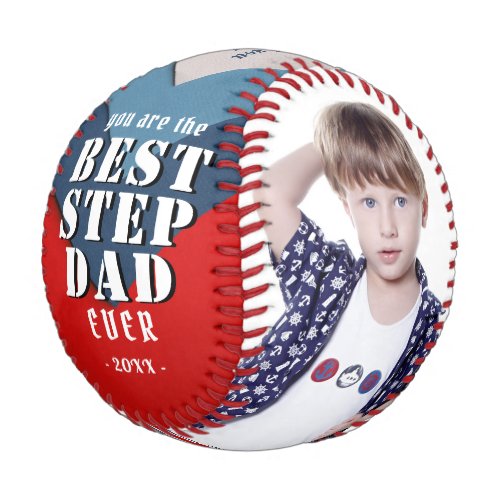 You are Best Step Dad 2 Photo Collage Fathers Day Baseball