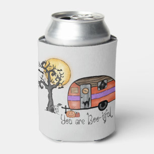 You Are Boo-tiful – Camper Van with Spooky Tree Can Cooler