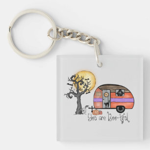 You Are Boo-tiful – Camper Van with Spooky Tree Keychain