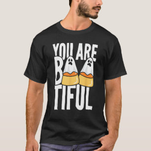 You Are Boo-tiful Candy Corn Ghost Funny Halloween T-Shirt