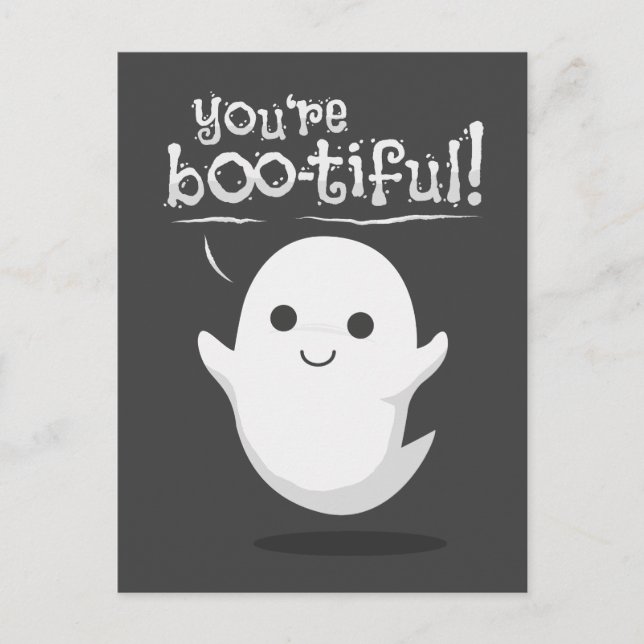 You are bootiful ghost postcard (Front)