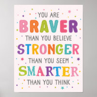 You Are Braver Stronger Smarter Classroom