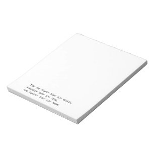 You are braver than you believe notepad