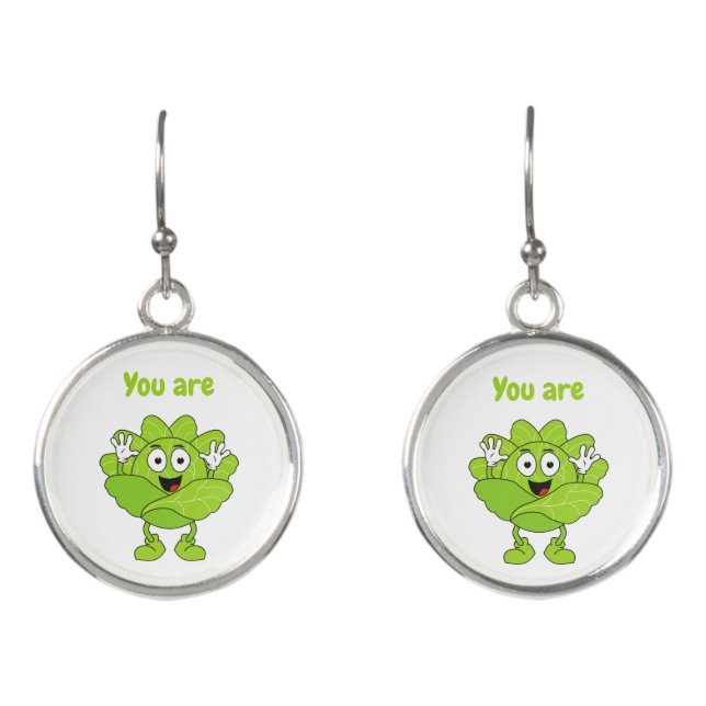 you are cabbage earrings (Front)