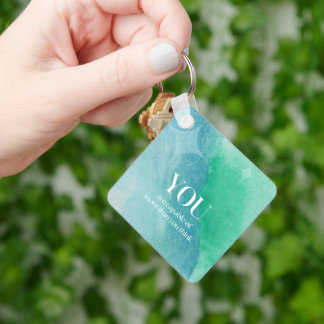 You are Capable Inspirational Quote Keychain