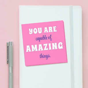 You are Capable of Amazing Things Positive Post-it Notes