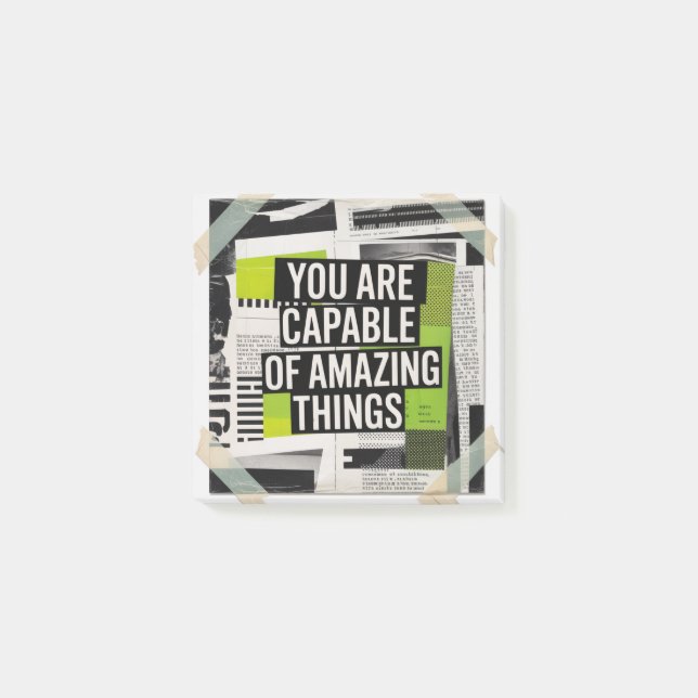 You Are Capable Of Amazing Things Post-it Notes (Front)