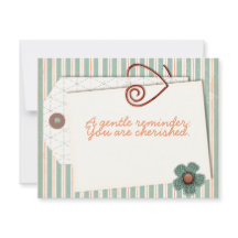 You Are Cherished Flat Note Cards