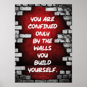 You Are Confined By Walls  Poster