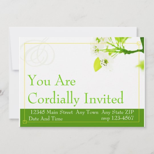 YOU ARE CORDIALLY INVITED INVITATION