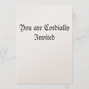 You are Cordially Invited Invitation