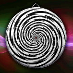 You Are Crazy Hypnosis Spiral Dart Board<br><div class="desc">Want a real challenge? Get ready to spice up your game room with this retro modern black and white spiral design dartboard! Perfect for fans of magic, hypnosis, and psychedelic optical illusions, this dartboard adds a touch of fun and flair to your man cave and game nights. The eye-catching spiral...</div>