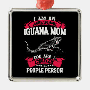 You are crazy people person metal ornament