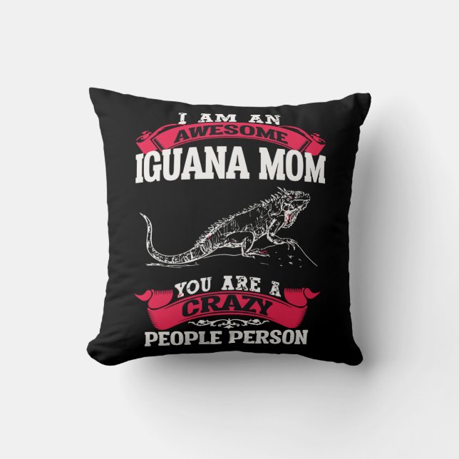 You are crazy people person throw pillow (Front)