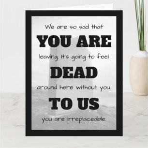 [You Are Dead To Us] Funny Co-worker Leaving Big Card