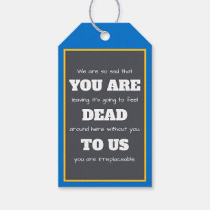 [You Are Dead To Us] Funny Co-worker Retiring   Gift Tags