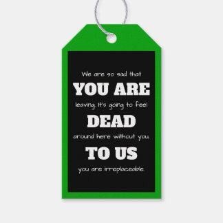 [You Are Dead To Us] Funny Coworker Leaving  Gift Tags