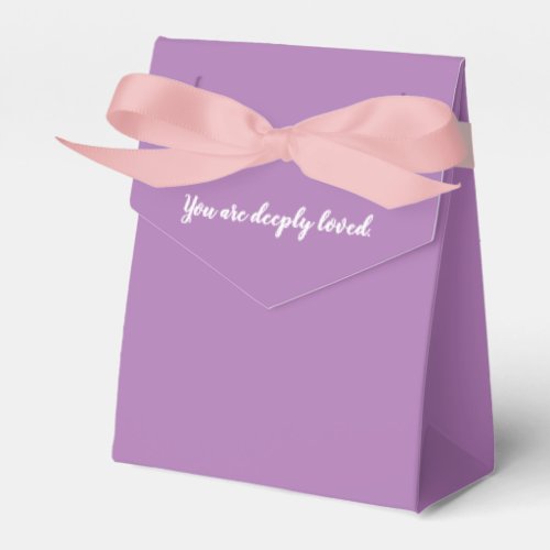 You Are Deeply Loved Lavender and Pink Favor Box
