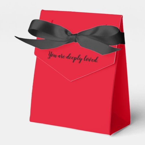 You Are Deeply Loved Red and Black Favor Box