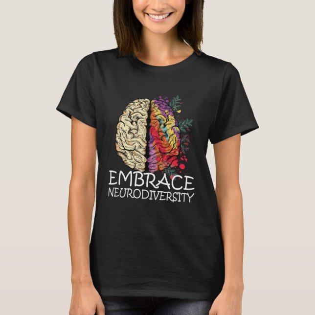 You are different Awareness Embrace Neurodiversity T-Shirt (Front)