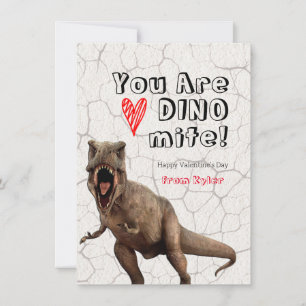 You are DINOmite Classroom Valentine's Cards