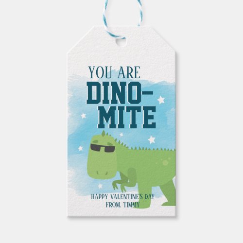 You are Dinomite Personalized Valentines Day Gift Tags