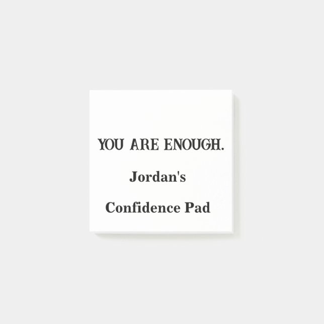 You Are Enough – Custom Self-Love Sticky Notes (Front)