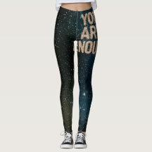 "YOU ARE ENOUGH: EMPOWERING MOTIVATIONAL LEGGINGS"