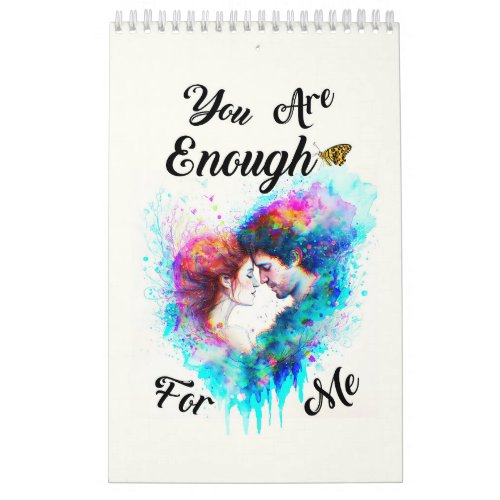 You Are Enough For Me Bestie Couple Love Valentine Calendar