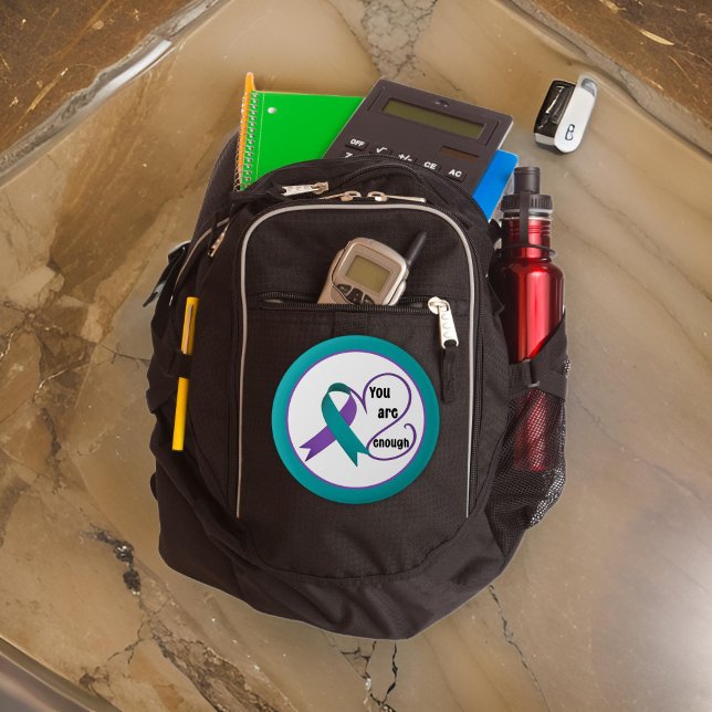 "You Are Enough" Healing Hope Minimalist Quote Button ("You are Enough" button for teachers, counselors, mental health professionals, hope encouragement)