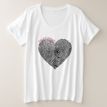 You Are Enough Heart T-shirt by Mistflower at Zazzle