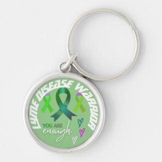 "You Are Enough" inspiration Lyme Warrior Photo Keychain