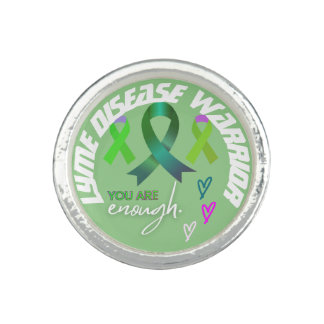 "You Are Enough" inspiration Lyme Warrior Photo Ring