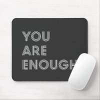 You Are Enough Inspirational Retro 70s Typography