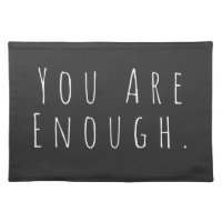 YOU ARE ENOUGH | Inspirational Word Art Graphic