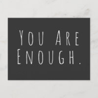 YOU ARE ENOUGH | Inspirational Word Art Graphic