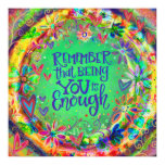 ”You are Enough” Inspirivity Poster ”You are Enough” Inspirivity Poster