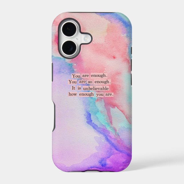 YOU ARE ENOUGH IPHONE CASE (Back)