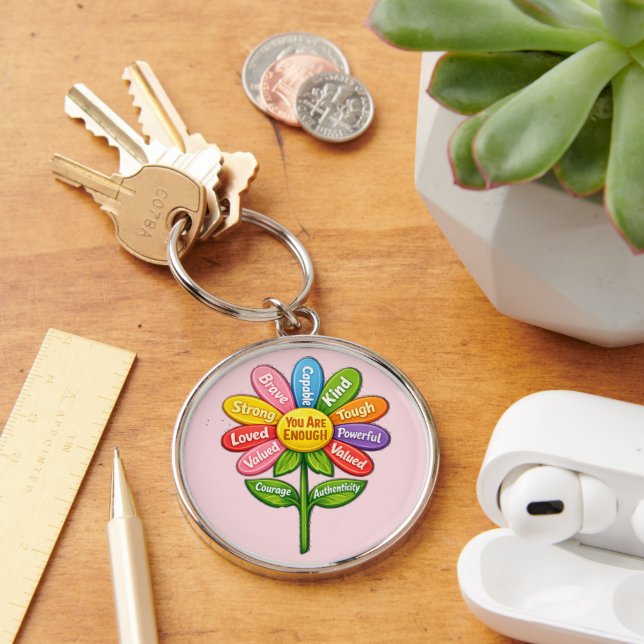 You Are Enough Keychain (Desk)