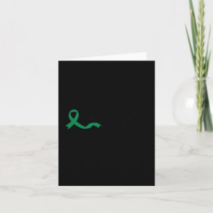 You Are Enough Mental Health Green Ribbon Suicide  Card
