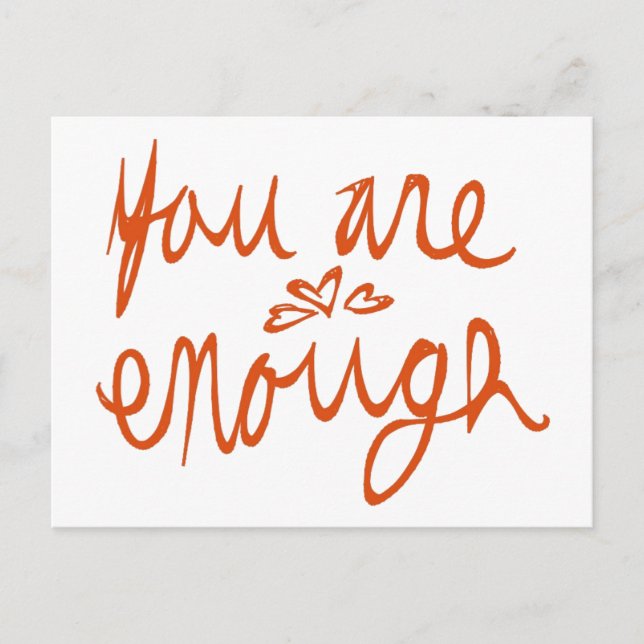 You are Enough Postcard (Front)