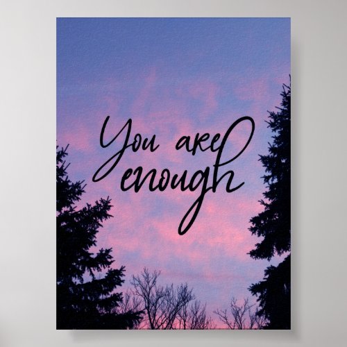 You are enough  poster