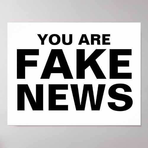 You Are Fake News Poster