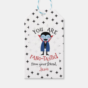 ‘You Are Fangtastic’ Halloween Kids Party Favor Gift Tags