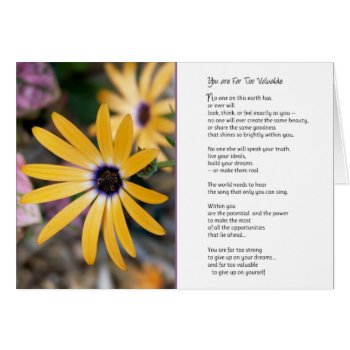 You Are Far Too Valuable... by inFinnite at Zazzle
