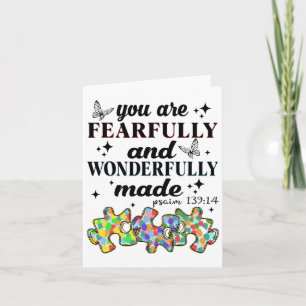 You Are Fearfully And Wonderfully Made  Card