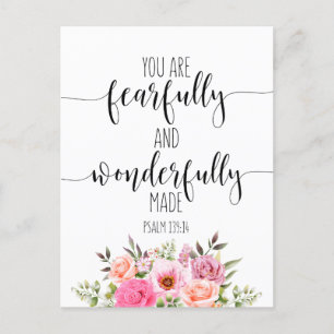 Fearfully & Wonderfully Made {Postcard} Fearfully & Wonderfully Made {Postcard}