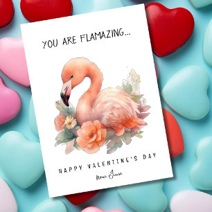 You are flamazing funny Valentine's day Holiday Card