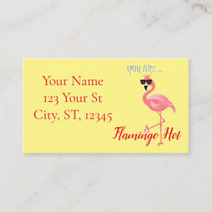 You Are Flamingo Hot Thunder_Cove Business Card